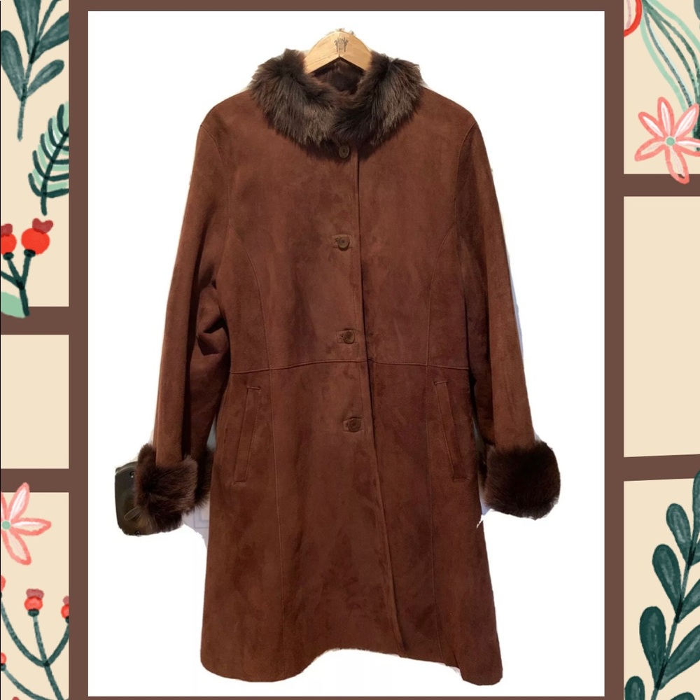 SOLD Sheepskin Shearling Coat Sarle Overland NWOT!!! Rare! Yellowstone